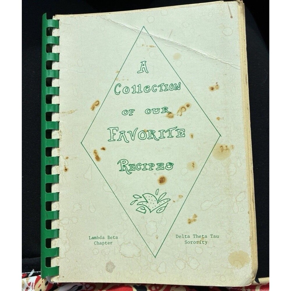 A Collection Of Our Favorite Recipes Delta Theta Tau Sorority Lambda Beta VTG